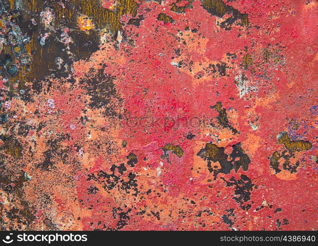 Grunge background in red and rusty colorful texture