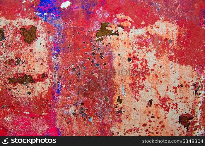Grunge background in red and rusty colorful texture