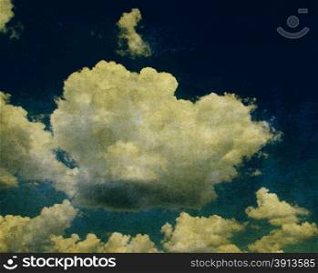 grunge background of a sky with clouds