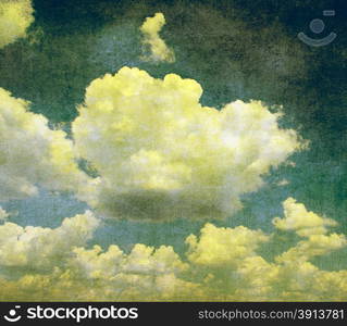 grunge background of a sky with clouds