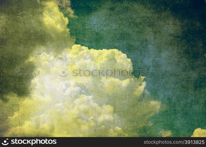 grunge background of a sky with clouds