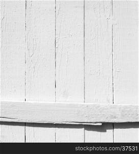 Grunge background of weathered painted wooden plank. Vintage background