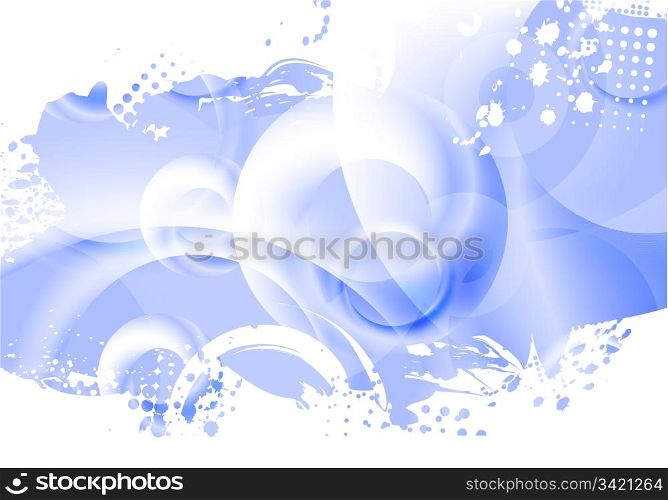 Grunge background with abstract rings (vector eps 10)