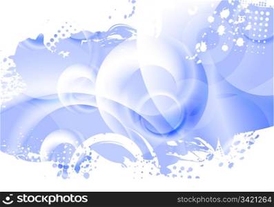 Grunge background with abstract rings (vector eps 10)