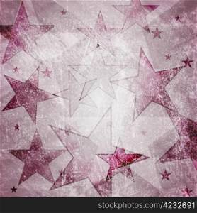 Grunge background with stars. Eps 10 vector