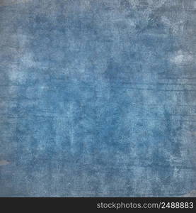 Grunge blue wall background or texture