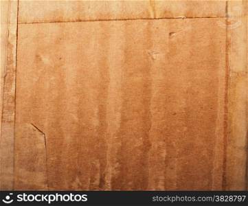 Grunge brown corrugated cardboard useful as a background