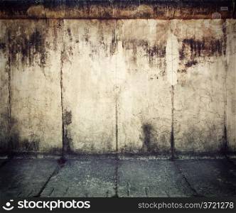 Grunge concrete wall and floor