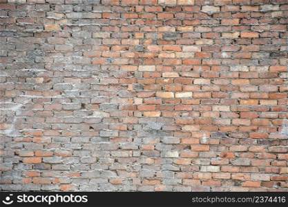 Grunge construction brick wall as background
