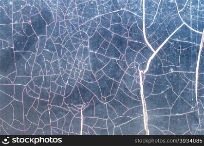 Grunge cracked smooth surface closeup as background