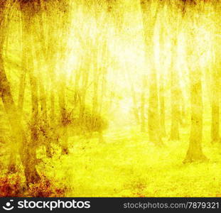 grunge forest background with space for text or image