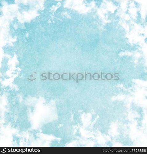 Grunge image of blue sky.