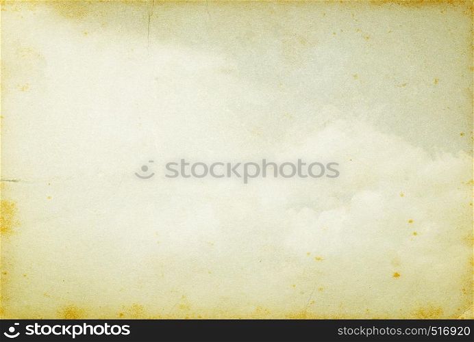 grunge image of blue sky with clouds