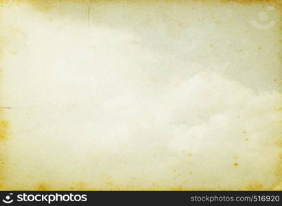 grunge image of blue sky with clouds