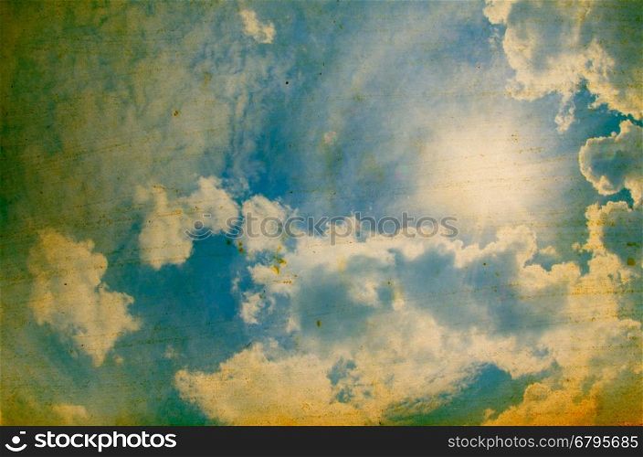 Grunge image of sky background.