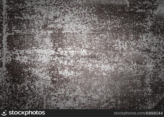 Grunge metal background: old texture with peeling paint and cracks
