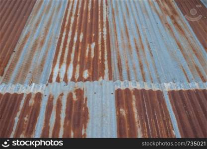 Grunge of zinc roof sheet background