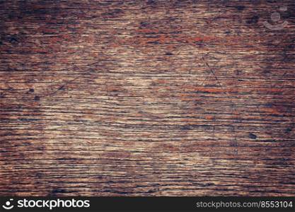 Grunge old wood background and texture, Vintage toned.