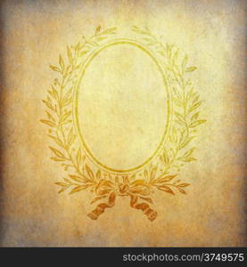 Grunge paper background with frame and copy space