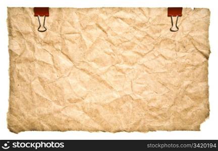 Grunge Paper Isolated On White Background
