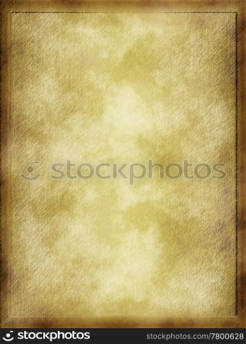 grunge parchment. old dirty and grungy framed fabric or paper