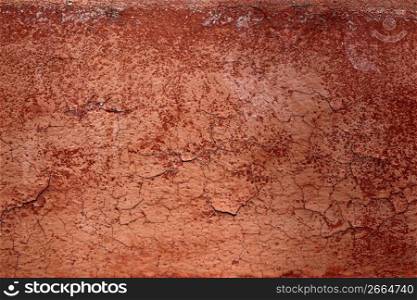 grunge red brown aged crackle paint wall texture vintage background