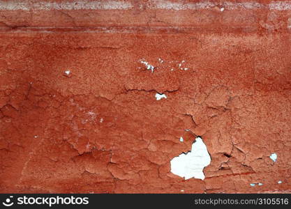 grunge red brown aged crackle paint wall texture vintage background