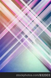 Grunge retro style poster design with colorful diagonal stripes background.