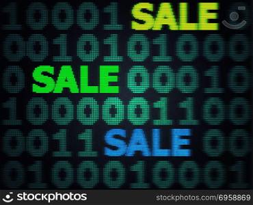 Grunge sale technology background for cyber monday with computer code.. Grunge Cyber Monday Sale