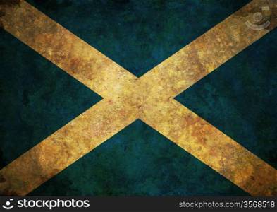 Grunge Scotland Flag