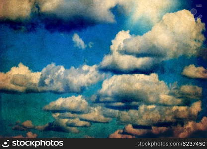 Grunge sky background with old texture