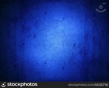 Grunge style blue background with a leather texture