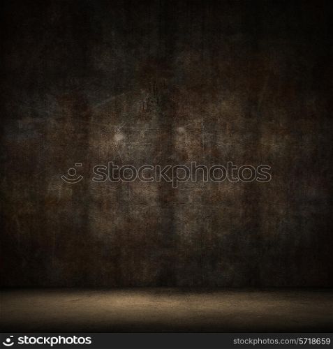 Grunge style image of a dark interior