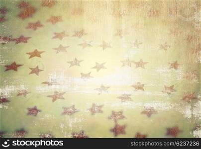 Grunge style photo of beautiful starry background, vintage stylish wallpaper, fashionable Christmas decoration