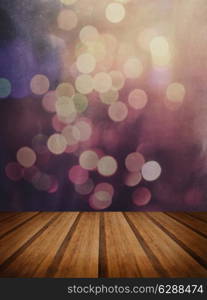 Grunge texture abstract background with wood floor platform