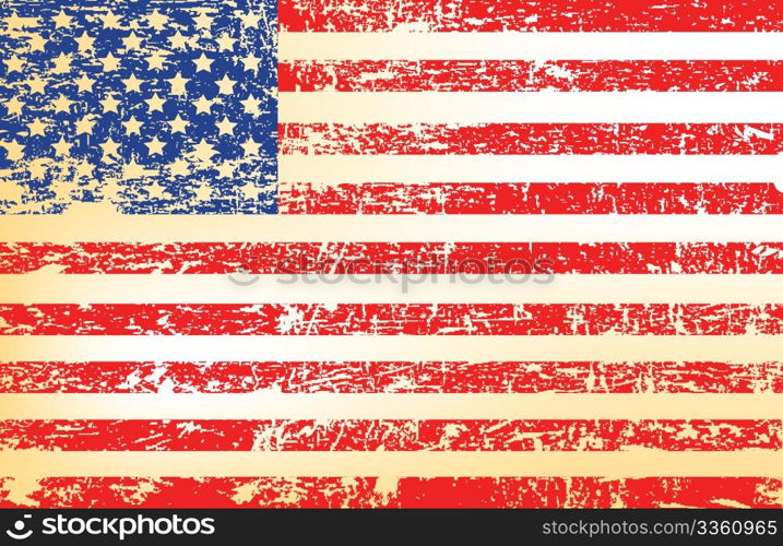 Grunge US flag