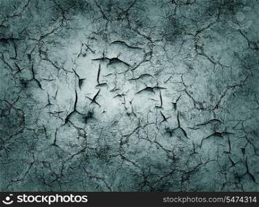 Grunge Wall With Cracks And Cuts