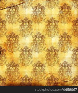 Grunge wallpaper, floral textured background pattern