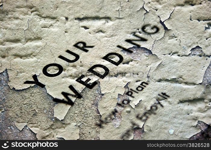 Grunge wedding concept