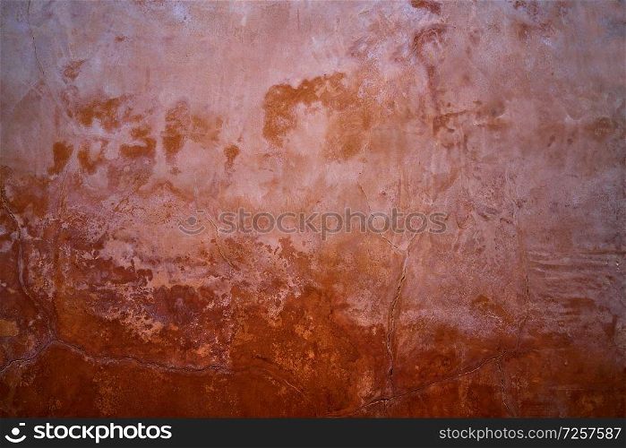 Grunge wine brown red color wall weathered background