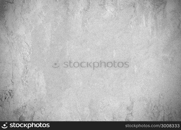 Grungy white concrete wall background. Background from high detailed fragment stone wall. Cement texture. Abstract grey concrete wall background.