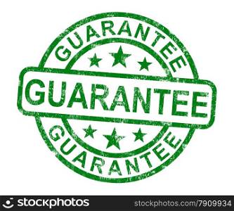 Guarantee Stamp Shows Assurance And Risk Free. Guarantee Stamp Shows Assurance And Risk Free Purchase