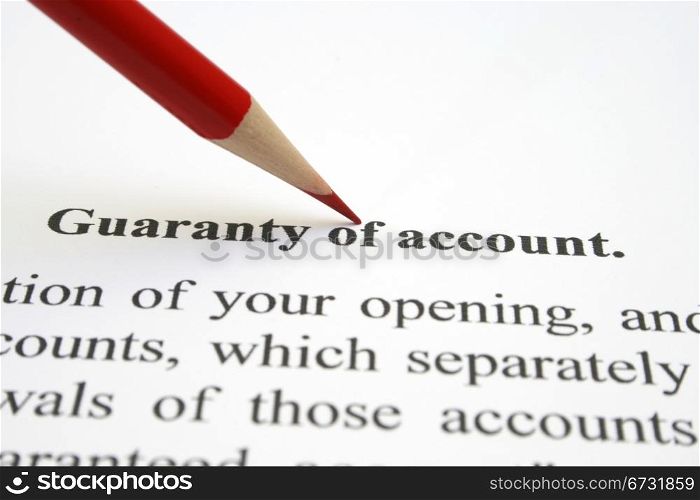 Guaranty of account