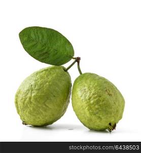 guava fruit isolated on white