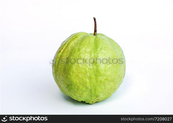 guava fruit on a white background.