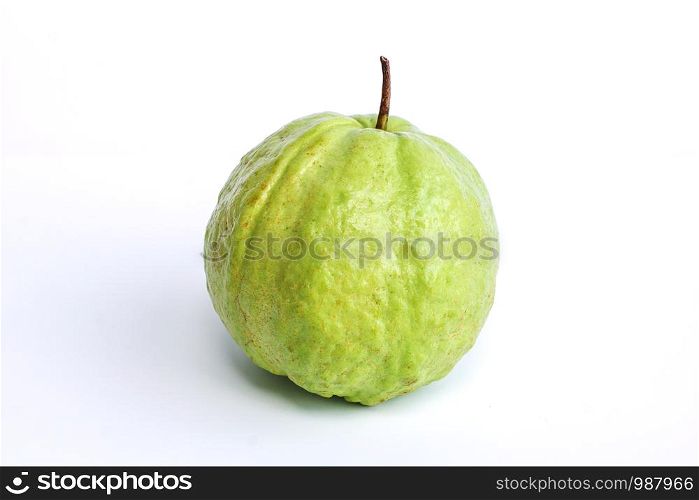 guava fruit on a white background.