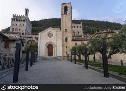 Gubbio, Perugia, Umbria, Italy: historic buildings of the medieval city. Church