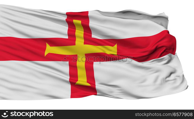 Guernsey Flag, Isolated On White Background. Guernsey Flag, Isolated On White