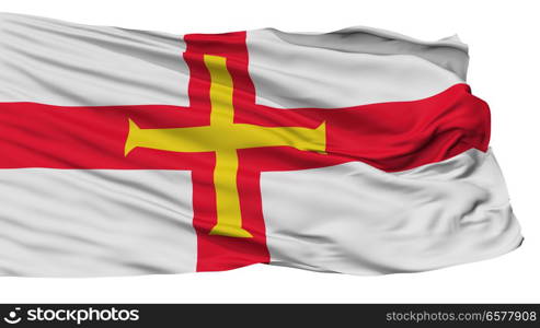 Guernsey Flag, Isolated On White Background. Guernsey Flag, Isolated On White