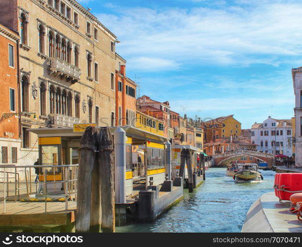 Guglie Bridge And Cannaregio Canal In Venice